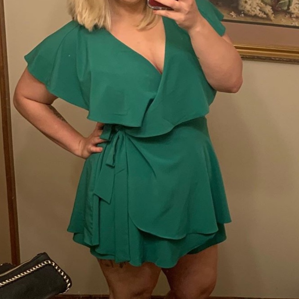 Kelly Green Romper